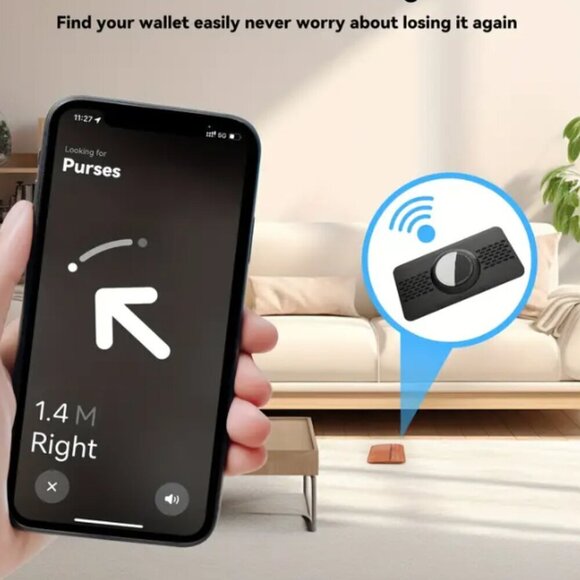 Air Tag Wallet Holder 2 Pack Black NWT - Picture 3 of 5